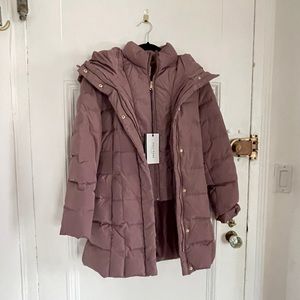 NWT Cole Haan Hooded Down & Feather Jacket XS